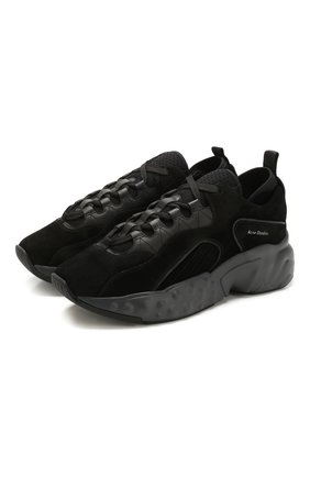 Мужские замшевые кроссовки rockaway ACNE STUDIOS черного цвета по цене 33700 руб., арт. BD0047/M | Фото 1 Мужские замшевые кроссовки rockaway ACNE STUDIOS черного цвета, арт. BD0047/M | Фото 1