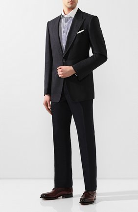 Мужской кожаные дерби SANTONI бордового цвета по цене 72750 руб., арт. MCC017026MC3HVVDB54 | Фото 2 Мужской кожаные дерби SANTONI бордового цвета, арт. MCC017026MC3HVVDB54 | Фото 2