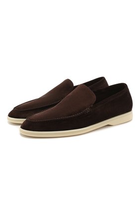 Мужские замшевые лоферы summer walk LORO PIANA коричневого цвета по цене 63900 руб., арт. FAE8124 | Фото 1 Мужские замшевые лоферы summer walk LORO PIANA коричневого цвета, арт. FAE8124 | Фото 1