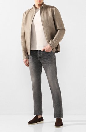 Мужские замшевые лоферы summer walk LORO PIANA коричневого цвета по цене 63900 руб., арт. FAE8124 | Фото 2 Мужские замшевые лоферы summer walk LORO PIANA коричневого цвета, арт. FAE8124 | Фото 2