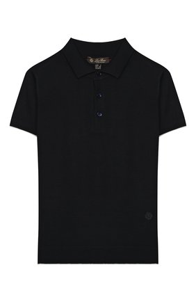 Детское шерстяное поло LORO PIANA синего цвета по цене 39500 руб., арт. FAI9402 | Фото 1 Детское шерстяное поло LORO PIANA синего цвета, арт. FAI9402 | Фото 1