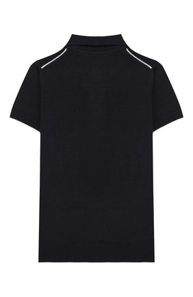 Детское шерстяное поло LORO PIANA синего цвета по цене 39500 руб., арт. FAI9402 | Фото 2 Детское шерстяное поло LORO PIANA синего цвета, арт. FAI9402 | Фото 2