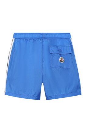 Детские плавки-шорты MONCLER голубого цвета по цене 9350 руб., арт. F1-954-2C702-20-53326/4-6A | Фото 2 Детские плавки-шорты MONCLER голубого цвета, арт. F1-954-2C702-20-53326/4-6A | Фото 2