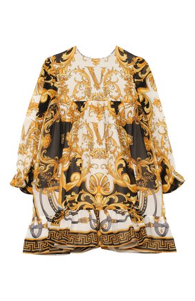 Женский шелковое платье VERSACE разноцветного цвета по цене 45300 руб., арт. YA000129/A233324 | Фото 1 Женский шелковое платье VERSACE разноцветного цвета, арт. YA000129/A233324 | Фото 1