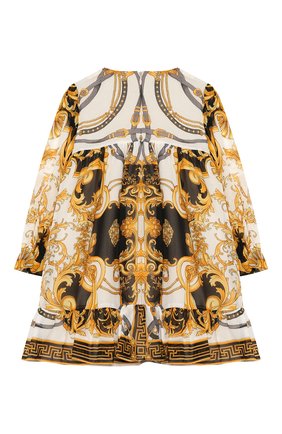 Женский шелковое платье VERSACE разноцветного цвета по цене 45300 руб., арт. YA000129/A233324 | Фото 2 Женский шелковое платье VERSACE разноцветного цвета, арт. YA000129/A233324 | Фото 2
