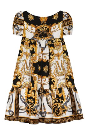 Детское шелковое платье VERSACE разноцветного цвета по цене 39950 руб., арт. YC000193/A233325/4A-6A | Фото 2 Детское шелковое платье VERSACE разноцветного цвета, арт. YC000193/A233325/4A-6A | Фото 2