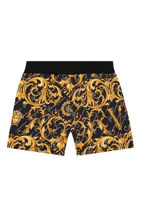 Детские хлопковые шорты VERSACE разноцветного цвета по цене 12850 руб., арт. YC000270/A232785/4A-6A | Фото 1 Детские хлопковые шорты VERSACE разноцветного цвета, арт. YC000270/A232785/4A-6A | Фото 1