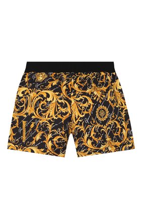 Детские хлопковые шорты VERSACE разноцветного цвета по цене 12850 руб., арт. YC000270/A232785/4A-6A | Фото 2 Детские хлопковые шорты VERSACE разноцветного цвета, арт. YC000270/A232785/4A-6A | Фото 2
