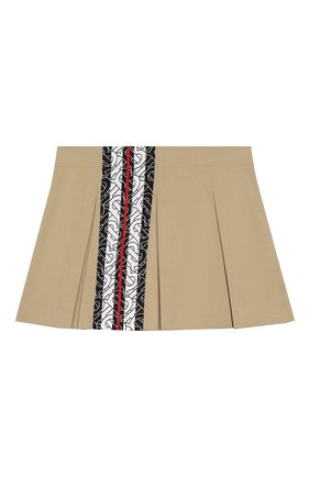 Детская хлопковая юбка BURBERRY бежевого цвета по цене 16850 руб., арт. 8028456 | Фото 1 Детская хлопковая юбка BURBERRY бежевого цвета, арт. 8028456 | Фото 1