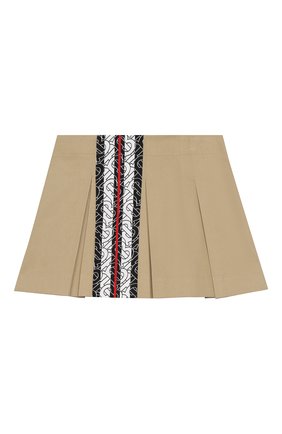 Детская хлопковая юбка BURBERRY бежевого цвета по цене 16850 руб., арт. 8028456 | Фото 2 Детская хлопковая юбка BURBERRY бежевого цвета, арт. 8028456 | Фото 2