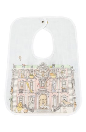 Детский хлопковый нагрудник ATELIER CHOUX белого цвета по цене 2745 руб., арт. LARGE BIB-M0NCEAU MANSI0N-G0LD SNAPS | Фото 1 Детский хлопковый нагрудник ATELIER CHOUX белого цвета, арт. LARGE BIB-M0NCEAU MANSI0N-G0LD SNAPS | Фото 1