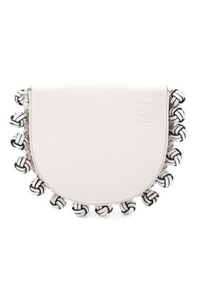 Женская сумка heel knots LOEWE белого цвета по цене 69950 руб., арт. 126.54AV01 | Фото 1 Женская сумка heel knots LOEWE белого цвета, арт. 126.54AV01 | Фото 1