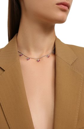 Женское колье cherry LEVASHOVAELAGINA серебряного цвета по цене 14960 руб., арт. cherry/n | Фото 2 Женское колье cherry LEVASHOVAELAGINA серебряного цвета, арт. cherry/n | Фото 2