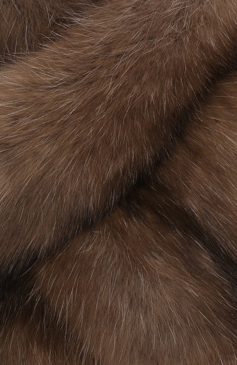 Женский шарф из меха соболя BLACK SABLE серого цвета, арт. BS-004SW | Фото 2 (Материал: Натуральный мех)