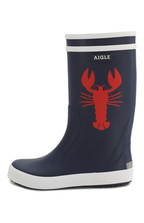 Детские резиновые сапоги AIGLE темно-синего цвета по цене 2995 руб., арт. 2500N3/L0LLY P0P KID | Фото 2 Детские резиновые сапоги AIGLE темно-синего цвета, арт. 2500N3/L0LLY P0P KID | Фото 2