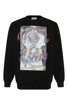 Мужской хлопковый свитшот ACNE STUDIOS черного цвета по цене 21900 руб., арт. BI0049/M | Фото 1 Мужской хлопковый свитшот ACNE STUDIOS черного цвета, арт. BI0049/M | Фото 1