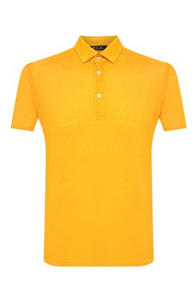 Мужское льняное поло LORO PIANA желтого цвета по цене 56900 руб., арт. FAI1314 | Фото 1 Мужское льняное поло LORO PIANA желтого цвета, арт. FAI1314 | Фото 1