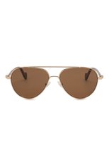 Мужские солнцезащитные очки MONCLER коричневого цвета, арт. ML 0056 28J 57 С/З ОЧКИ | Фото 3 (Кросс-КТ: С/з-мужское; Тип очков: С/з; Оптика Гендер: оптика-мужское)
