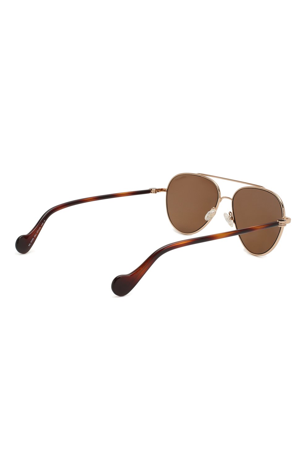 Мужские солнцезащитные очки MONCLER коричневого цвета, арт. ML 0056 28J 57 С/З ОЧКИ | Фото 4 (Кросс-КТ: С/з-мужское; Тип очков: С/з; Оптика Гендер: оптика-мужское)