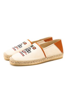 Мужские кожаные эспадрильи GUCCI белого цвета по цене 37300 руб., арт. 599556/F6LZ0 | Фото 1 Мужские кожаные эспадрильи GUCCI белого цвета, арт. 599556/F6LZ0 | Фото 1