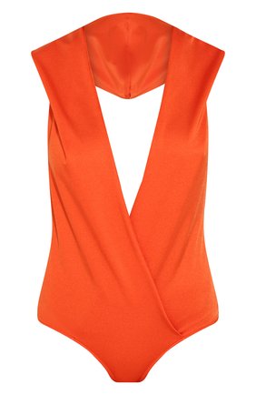 Женское боди BALMAIN оранжевого цвета по цене 43450 руб., арт. TF00960/X372 | Фото 1 Женское боди BALMAIN оранжевого цвета, арт. TF00960/X372 | Фото 1