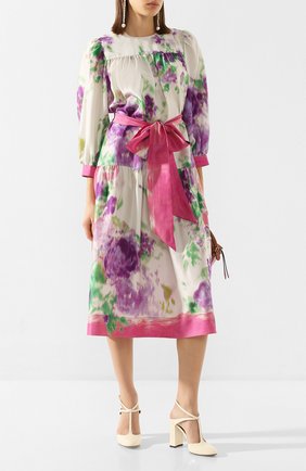 Женское шелковое платье MARC JACOBS RUNWAY розового цвета по цене 118500 руб., арт. W5000049 | Фото 2 Женское шелковое платье MARC JACOBS RUNWAY розового цвета, арт. W5000049 | Фото 2
