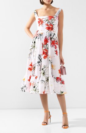 Женское хлопковое платье ALEXANDER MCQUEEN разноцветного цвета по цене 255000 руб., арт. 623552/QDAAL | Фото 2 Женское хлопковое платье ALEXANDER MCQUEEN разноцветного цвета, арт. 623552/QDAAL | Фото 2