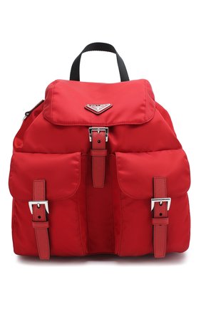 Женский рюкзак PRADA красного цвета по цене 88500 руб., арт. IBZ811-V44-F0XDG-OTO | Фото 1 Женский рюкзак PRADA красного цвета, арт. IBZ811-V44-F0XDG-OTO | Фото 1