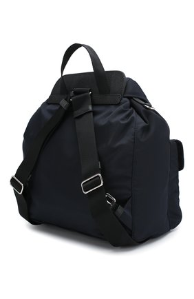 Женский рюкзак PRADA темно-синего цвета, арт. IBZ063-V44-F0AI7-OOH | Фото 2 (Стили: Спорт; Размер: large)