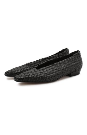 Женские кожаные балетки BOTTEGA VENETA черного цвета по цене 69950 руб., арт. 608875/VBSN0 | Фото 1 Женские кожаные балетки BOTTEGA VENETA черного цвета, арт. 608875/VBSN0 | Фото 1