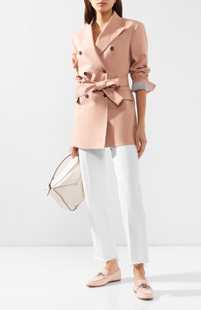 Женские замшевые лоферы TOD’S светло-розового цвета по цене 39000 руб., арт. XXW45C0DA10D8W | Фото 2 Женские замшевые лоферы TOD’S светло-розового цвета, арт. XXW45C0DA10D8W | Фото 2