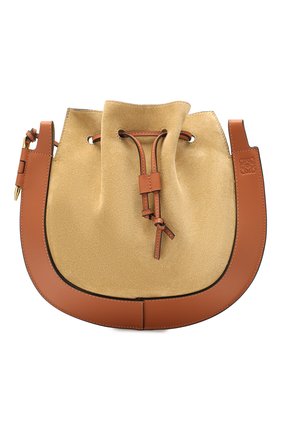 Женская сумка horseshoe LOEWE светло-коричневого цвета по цене 117000 руб., арт. A826301X02 | Фото 1 Женская сумка horseshoe LOEWE светло-коричневого цвета, арт. A826301X02 | Фото 1