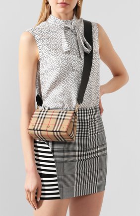 Женская сумка hackberry BURBERRY разноцветного цвета по цене 59900 руб., арт. 8026454 | Фото 2 Женская сумка hackberry BURBERRY разноцветного цвета, арт. 8026454 | Фото 2