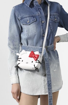 Женская сумка hello kitty xxs BALENCIAGA белого цвета по цене 68950 руб., арт. 619012/1CB03 | Фото 2 Женская сумка hello kitty xxs BALENCIAGA белого цвета, арт. 619012/1CB03 | Фото 2