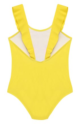 Детского слитный купальник MOSCHINO KID желтого цвета по цене 6810 руб., арт. HDL00D/LKA00/4A-8A | Фото 2 Детского слитный купальник MOSCHINO KID желтого цвета, арт. HDL00D/LKA00/4A-8A | Фото 2
