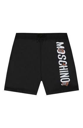 Детские плавки-шорты MOSCHINO KID черного цвета по цене 4970 руб., арт. HNL010/LKA02/4A-8A | Фото 1 Детские плавки-шорты MOSCHINO KID черного цвета, арт. HNL010/LKA02/4A-8A | Фото 1