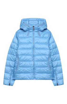 Детского пуховая куртка MONCLER голубого цвета по цене 33600 руб., арт. F1-954-1A131-10-53048/12-14A | Фото 1 Детского пуховая куртка MONCLER голубого цвета, арт. F1-954-1A131-10-53048/12-14A | Фото 1