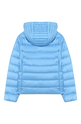 Детского пуховая куртка MONCLER голубого цвета по цене 33600 руб., арт. F1-954-1A131-10-53048/12-14A | Фото 2 Детского пуховая куртка MONCLER голубого цвета, арт. F1-954-1A131-10-53048/12-14A | Фото 2