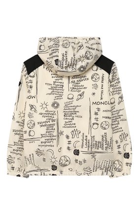 Детская ветровка MONCLER белого цвета по цене 27100 руб., арт. F1-954-1A721-10-539T7/8-10A | Фото 2 Детская ветровка MONCLER белого цвета, арт. F1-954-1A721-10-539T7/8-10A | Фото 2
