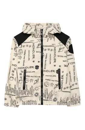 Детская ветровка MONCLER белого цвета по цене 29750 руб., арт. F1-954-1A721-10-539T7/12-14A | Фото 1 Детская ветровка MONCLER белого цвета, арт. F1-954-1A721-10-539T7/12-14A | Фото 1