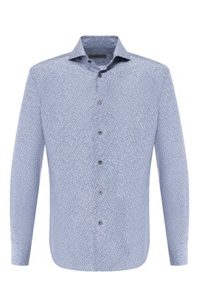 Мужская шелковая рубашка CORNELIANI синего цвета по цене 39950 руб., арт. 85P102-0111945/00 | Фото 1 Мужская шелковая рубашка CORNELIANI синего цвета, арт. 85P102-0111945/00 | Фото 1
