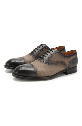 Мужские кожаные оксфорды MAGNANNI темно-серого цвета по цене 19600 руб., арт. 15301/MUNICH | Фото 1 Мужские кожаные оксфорды MAGNANNI темно-серого цвета, арт. 15301/MUNICH | Фото 1