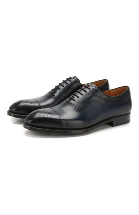 Мужские кожаные оксфорды MAGNANNI темно-синего цвета по цене 19450 руб., арт. 18265/WIND | Фото 1 Мужские кожаные оксфорды MAGNANNI темно-синего цвета, арт. 18265/WIND | Фото 1
