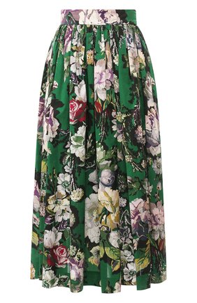 Женская хлопковая юбка DRIES VAN NOTEN зеленого цвета по цене 43900 руб., арт. 201-10889-9400 | Фото 1 Женская хлопковая юбка DRIES VAN NOTEN зеленого цвета, арт. 201-10889-9400 | Фото 1