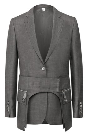 Женский жакет BURBERRY серого цвета по цене 175000 руб., арт. 4564181 | Фото 1 Женский жакет BURBERRY серого цвета, арт. 4564181 | Фото 1