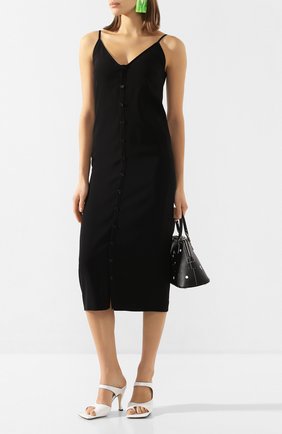 Женское платье-миди MAISON MARGIELA черного цвета по цене 58850 руб., арт. S51CU0185/S52619 | Фото 2 Женское платье-миди MAISON MARGIELA черного цвета, арт. S51CU0185/S52619 | Фото 2
