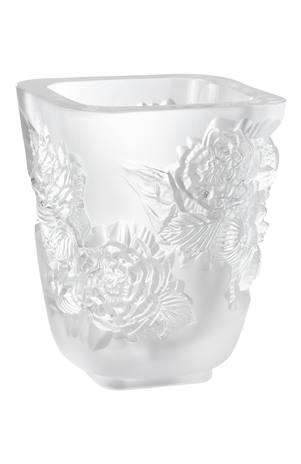 Мужского ваза pivoines small LALIQUE прозрачного цвета, арт. 10708500 | Фото 1