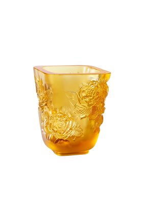 Ваза pivoines small LALIQUE оранжевого цвета по цене 159500 руб., арт. 10708700 | Фото 1 Ваза pivoines small LALIQUE оранжевого цвета, арт. 10708700 | Фото 1 (Ограничения доставки: fragile-2)