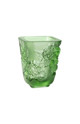 Ваза pivoines small LALIQUE зеленого цвета по цене 159500 руб., арт. 10708800 | Фото 1 Ваза pivoines small LALIQUE зеленого цвета, арт. 10708800 | Фото 1 (Ограничения доставки: fragile-2)