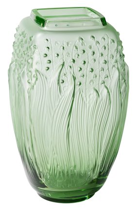 Ваза muguet LALIQUE зеленого цвета по цене 556000 руб., арт. 10709100 | Фото 1 Ваза muguet LALIQUE зеленого цвета, арт. 10709100 | Фото 1 (Ограничения доставки: fragile-2)